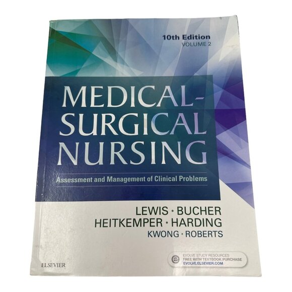 Medical Surgical Nursing Vol 2 10th Edition Textbook Lewis Bucher Harding - Picture 1 of 12
